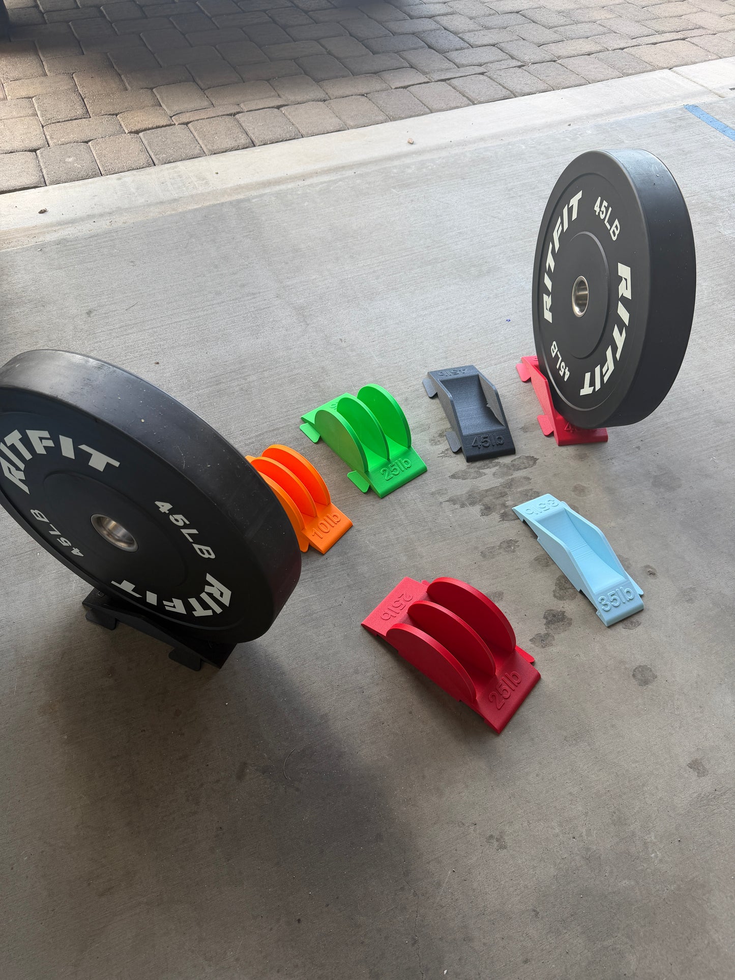Bumper Plate Floor Racks