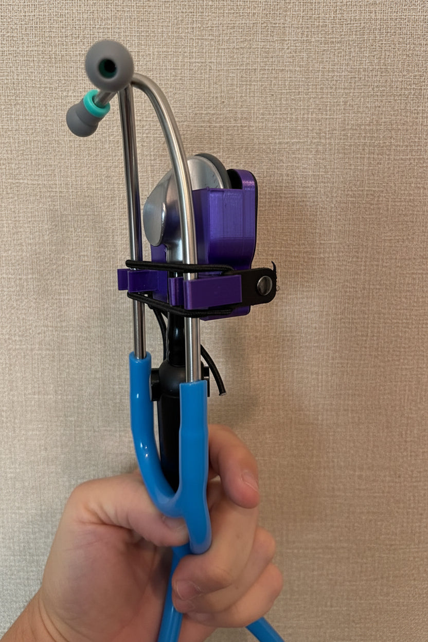 Littmann Cardiology 4 stethoscope in a custom holster