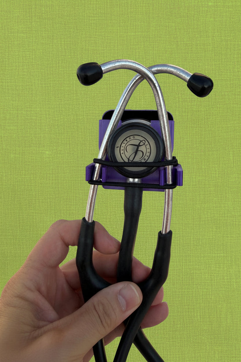 Littmann Cardiology 4 stethoscope in a custom holster