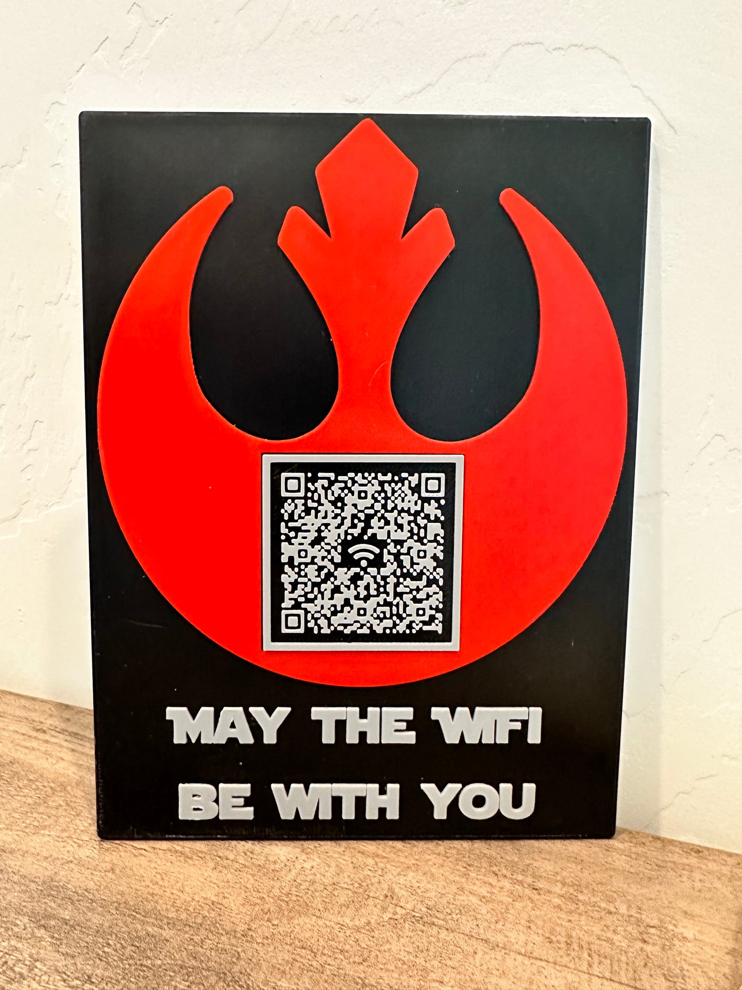 WiFi Network QR Code - May the WiFi Be With You