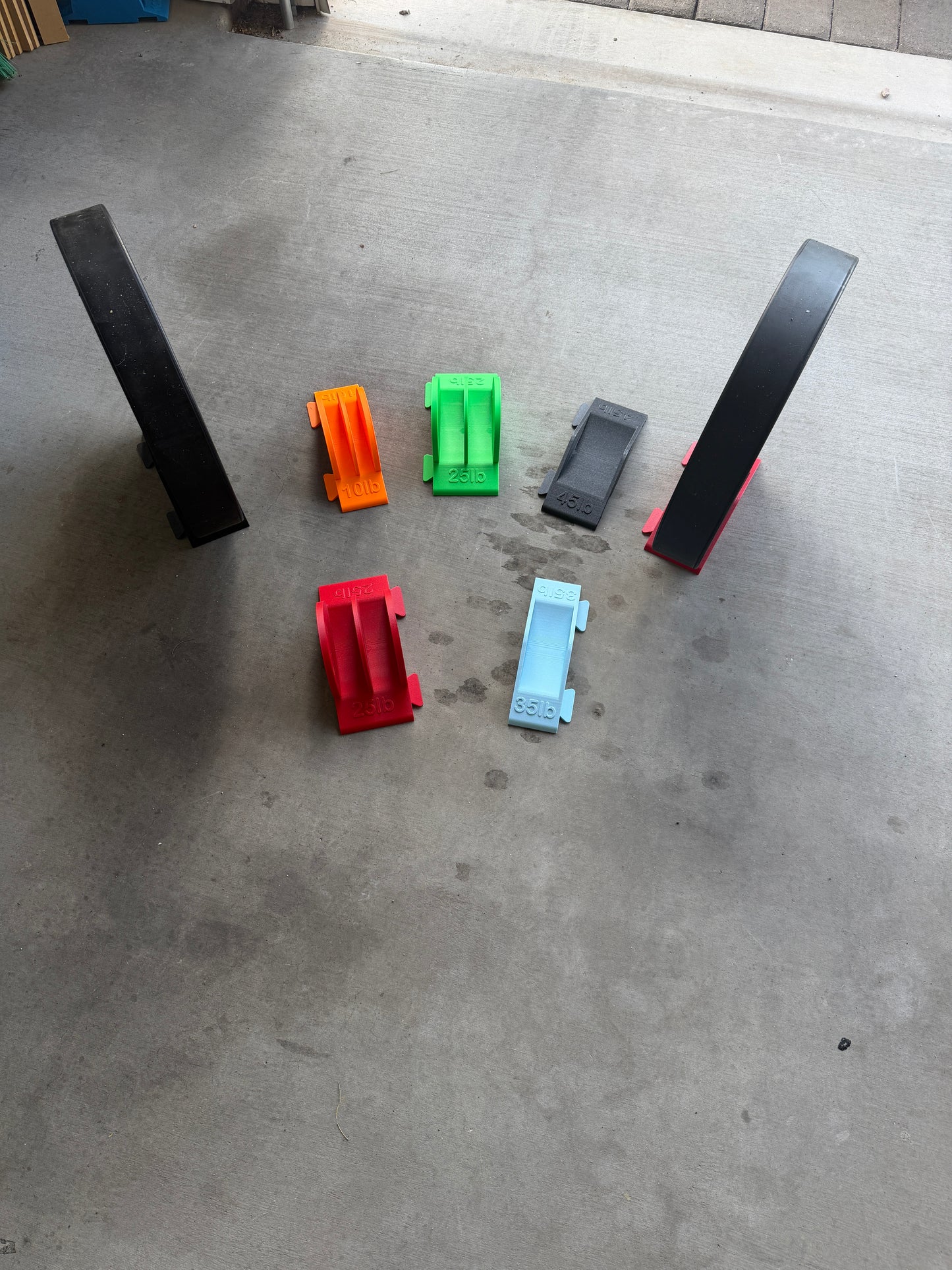 Bumper Plate Floor Racks