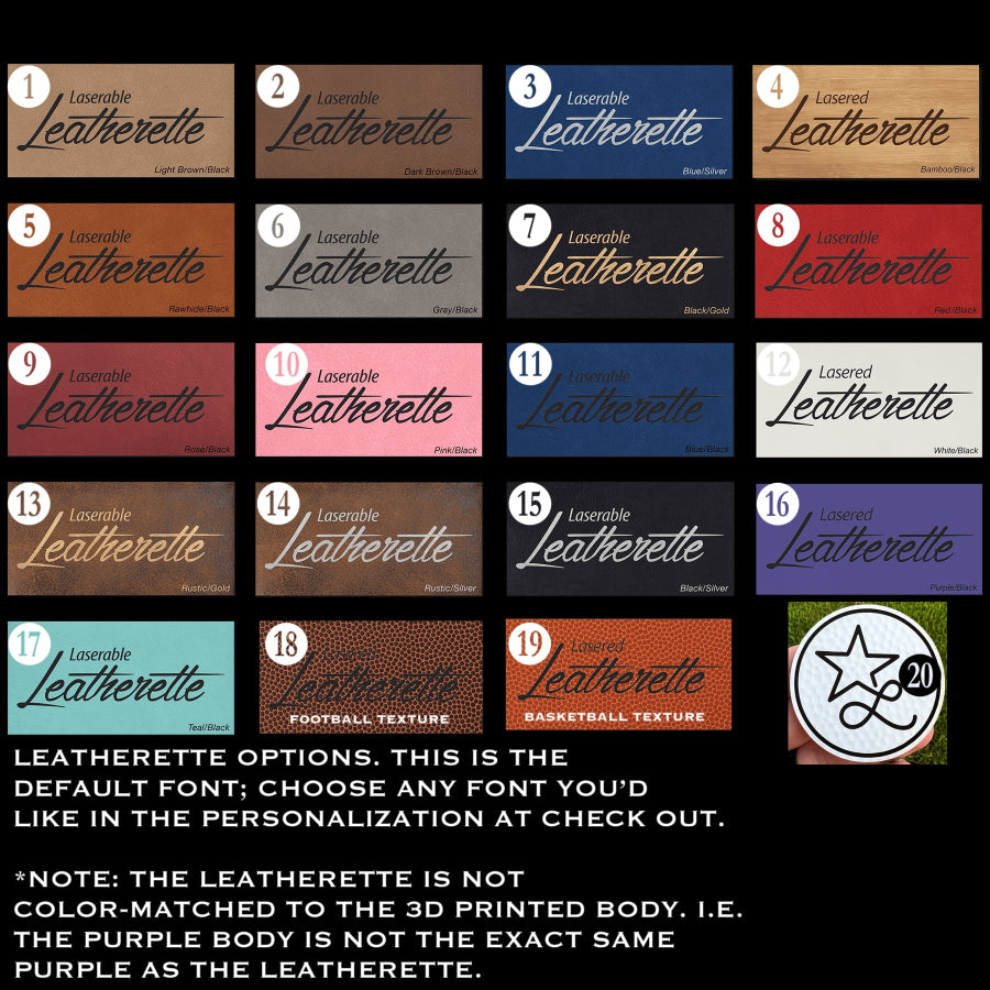 Leatherette Color Options