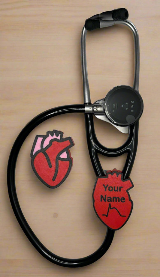 Littmann Eko 500 with Anatomical Heart AirTag holder