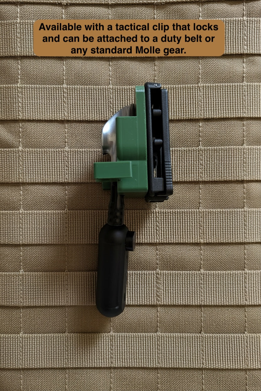 Littmann Cardiology 4 stethoscope in a custom holster with Molle belt clip