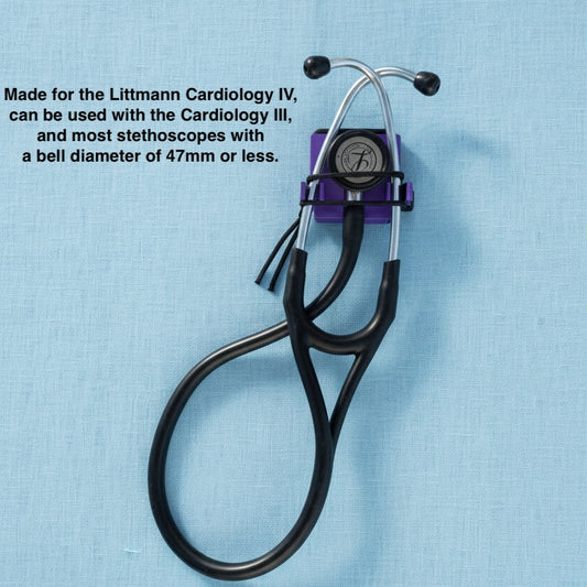 Littmann Cardiology 4 stethoscope in a custom holster