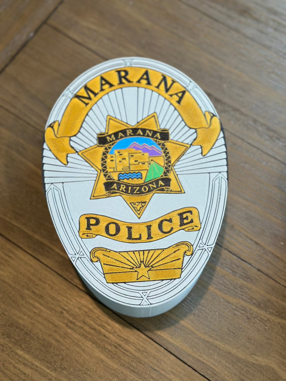 police badge box