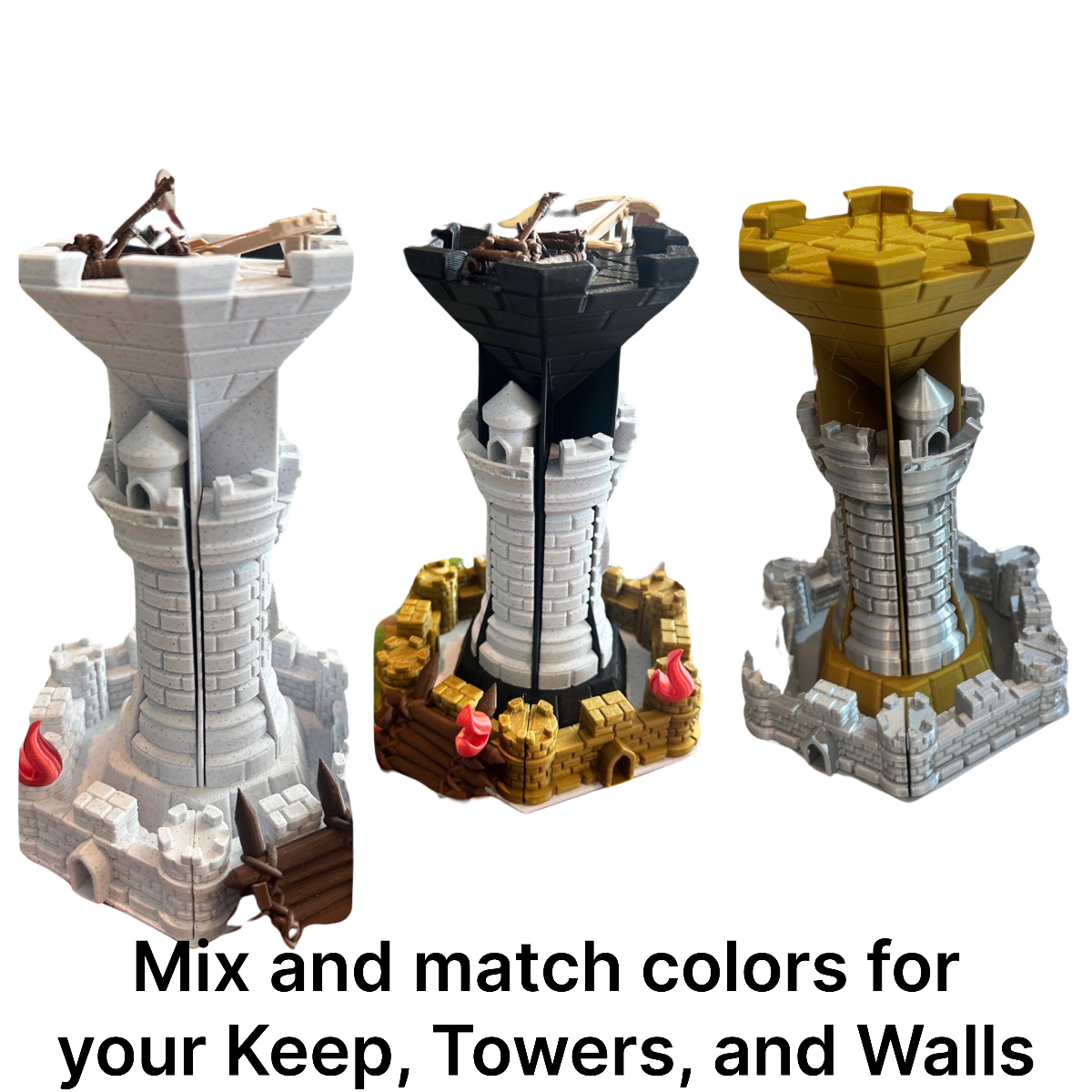 castle panic game pieces